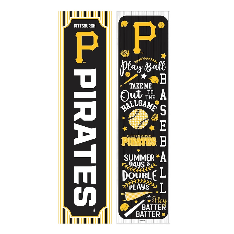 Pittsburgh Pirates 47" Double-Sided Spring Seasonal Porch Leaner Sign