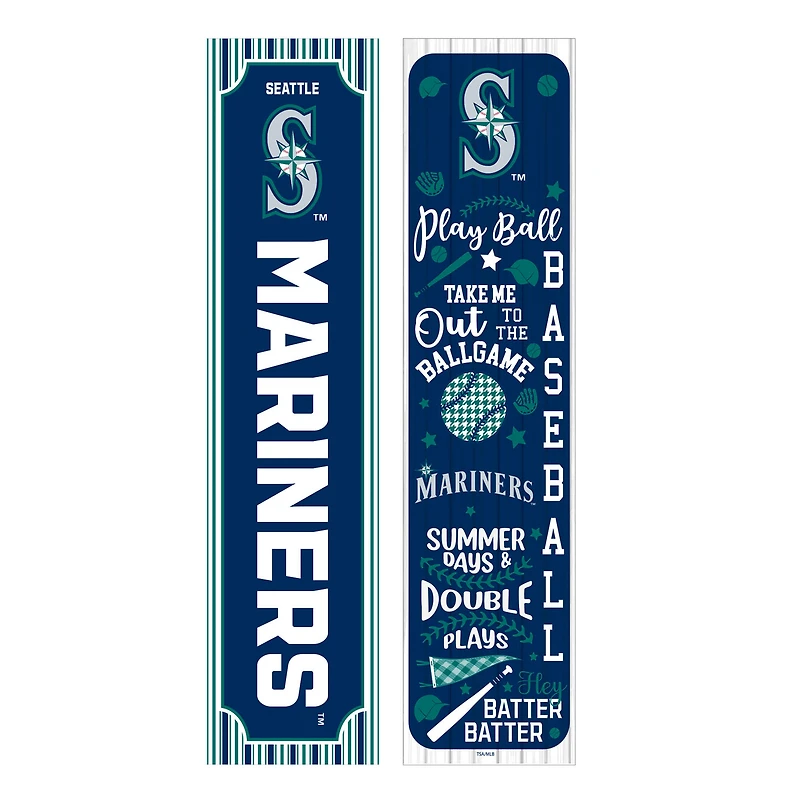 Seattle Mariners 47" Double-Sided Spring Seasonal Porch Leaner Sign