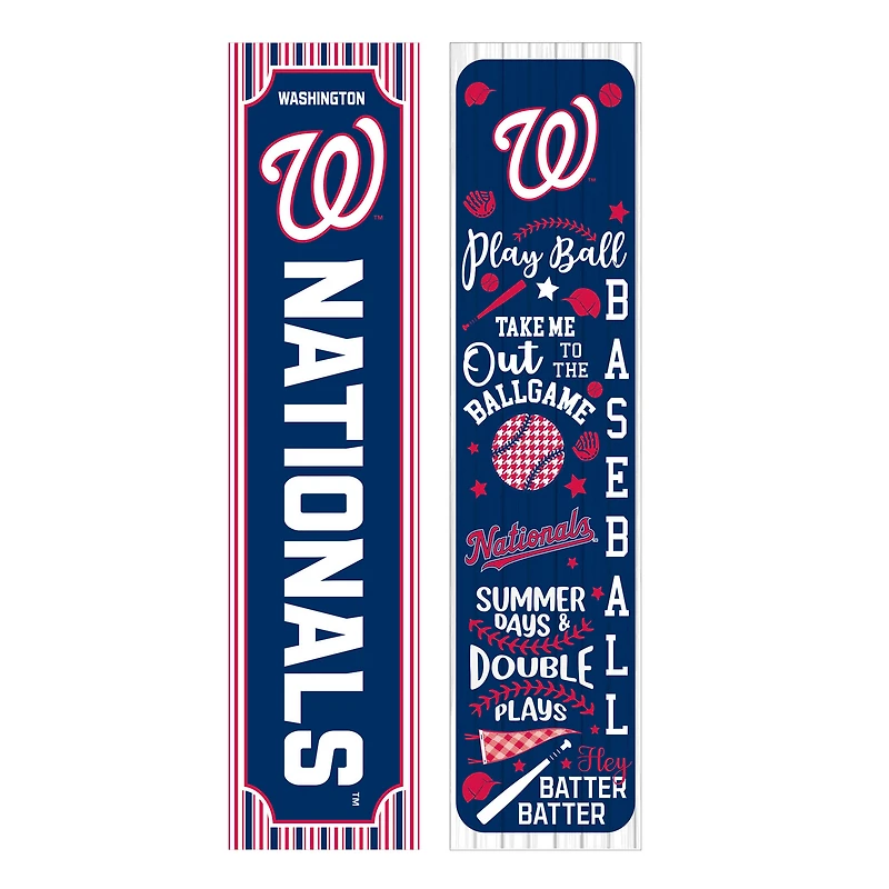 Washington Nationals 47" Double-Sided Spring Seasonal Porch Leaner Sign