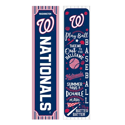Washington Nationals 47" Double-Sided Spring Seasonal Porch Leaner Sign
