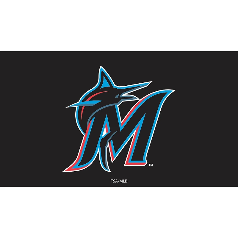 Miami Marlins 28" x 16" Logo Indoor/Outdoor Trapper Mat