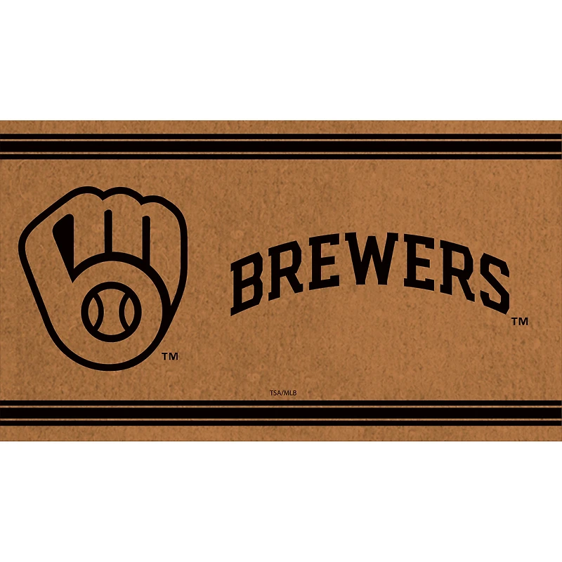 Milwaukee Brewers 16" x 28" Logo Outdoor Coir Mat
