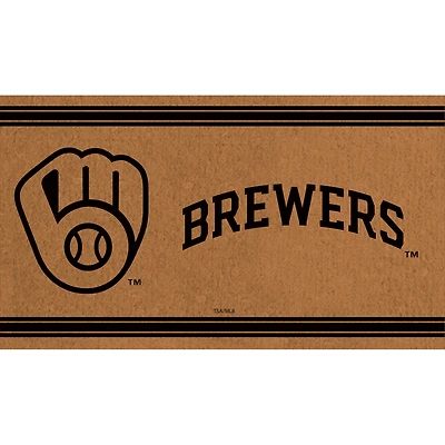 Milwaukee Brewers 16" x 28" Logo Outdoor Coir Mat