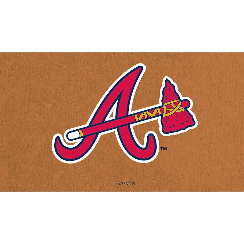 Atlanta Braves 28" x 16" Primary Logo Coir Mat