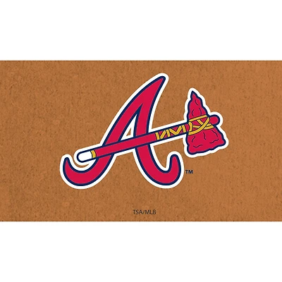 Atlanta Braves 28" x 16" Primary Logo Coir Mat
