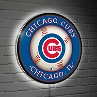 Chicago Cubs LED XL Round Wall Décor