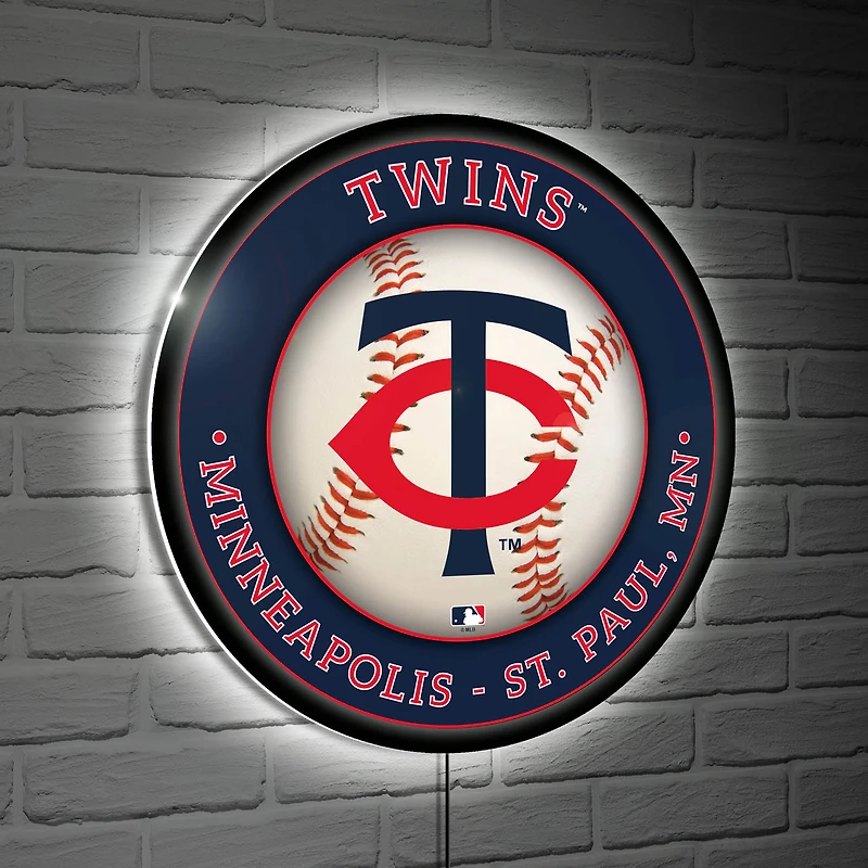 Minnesota Twins LED XL Round Wall Décor