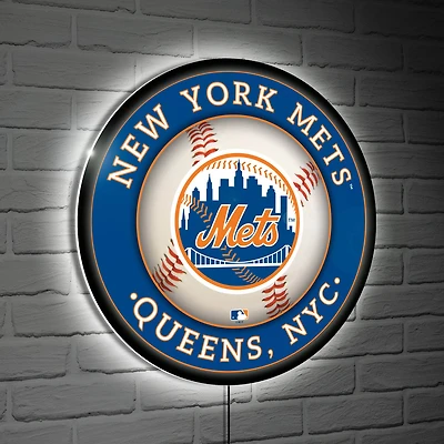 New York Mets LED XL Round Wall Décor