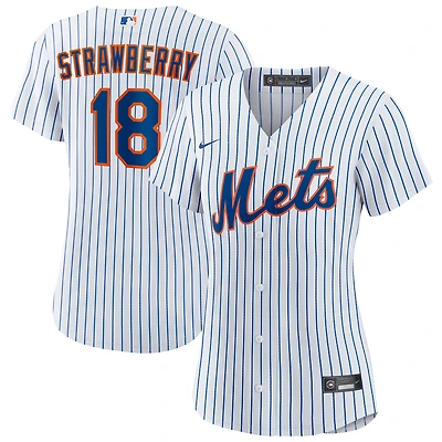 Women's Nike Darryl Strawberry White New York Mets Home Replica Player Jersey
