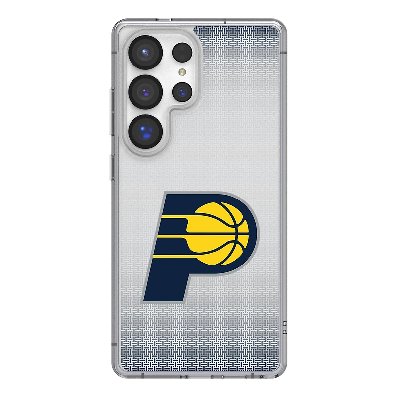 Indiana Pacers Linen Logo Galaxy Clear Case