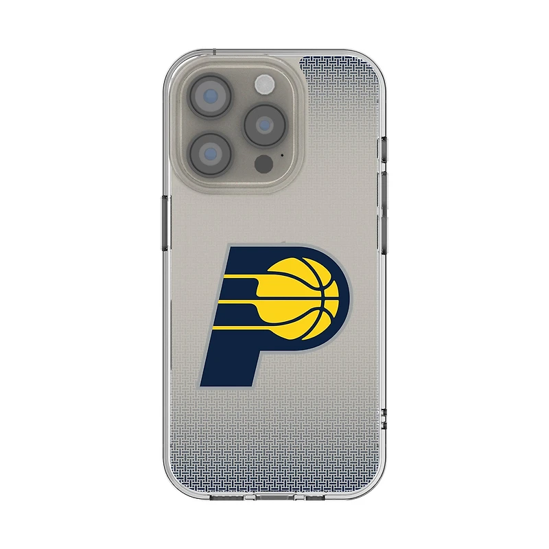 Indiana Pacers Linen Logo iPhone Clear Case