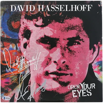 David Hasselhoff Autographed Open Your Eyes Album - Signed in Silver Ink - BAS