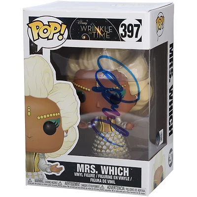 Oprah Winfrey A Wrinkle in Time Autographed Mrs. Which #397 Funko Pop! Vinyl Figure - Signed in Blue Paint - BAS