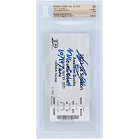 Leo Carlsson Anaheim Ducks Autographed NHL Debut Ticket with "NHL Debut 10/19/23" Inscription