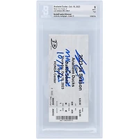 Leo Carlsson Anaheim Ducks Autographed NHL Debut Ticket with "NHL Debut 10/19/23" Inscription