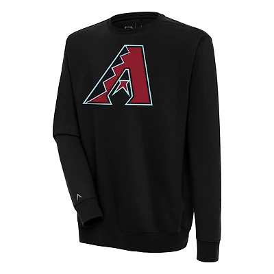 Men's Antigua Black Arizona Diamondbacks Victory Pullover Sweatshirt