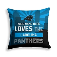 Pegasus Carolina Panthers 18" x 18" City Skyline Personalized Decor Pillow
