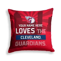 Pegasus Cleveland Guardians 18" x 18" City Skyline Personalized Decor Pillow