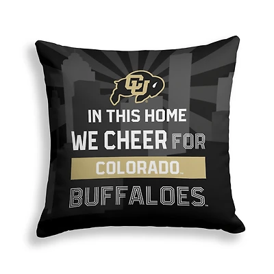Pegasus Colorado Buffaloes 18" x 18" City Skyline Personalized Decor Pillow
