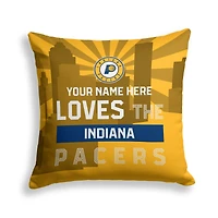 Pegasus Indiana Pacers 18" x 18" City Skyline Personalized Decor Pillow