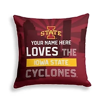 Pegasus Iowa State Cyclones 18" x 18" City Skyline Personalized Decor Pillow