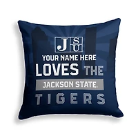 Pegasus Jackson State Tigers 18" x 18" City Skyline Personalized Decor Pillow
