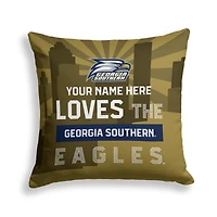 Pegasus Georgia Southern Eagles 18" x 18" City Skyline Personalized Decor Pillow
