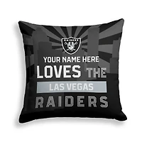 Pegasus Las Vegas Raiders 18" x 18" City Skyline Personalized Decor Pillow