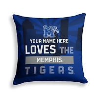 Pegasus Memphis Tigers 18" x 18" City Skyline Personalized Decor Pillow
