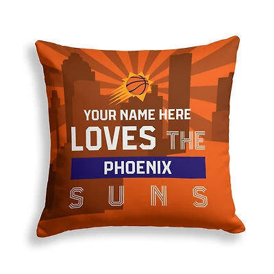 Pegasus Phoenix Suns 18" x 18" City Skyline Personalized Decor Pillow