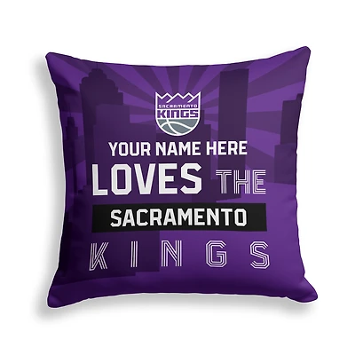 Pegasus Sacramento Kings 18" x 18" City Skyline Personalized Decor Pillow