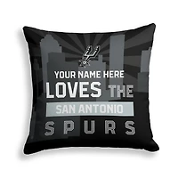 Pegasus San Antonio Spurs 18" x 18" City Skyline Personalized Decor Pillow