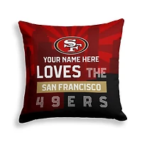 Pegasus San Francisco 49ers 18" x 18" City Skyline Personalized Decor Pillow