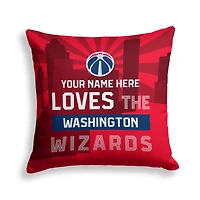 Pegasus Washington Wizards 18" x 18" City Skyline Personalized Decor Pillow