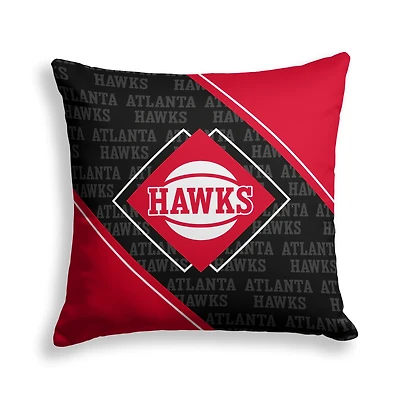 Pegasus Atlanta Hawks 18" x 18" Diamond Boxed Decor Pillow