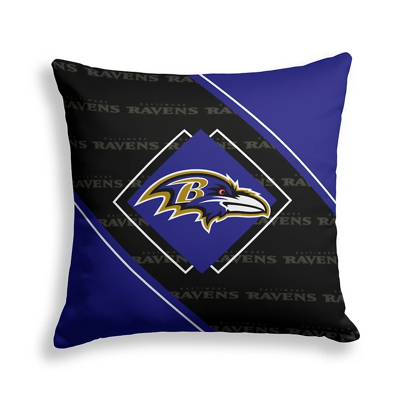 Pegasus Baltimore Ravens 18" x 18" Diamond Boxed Decor Pillow