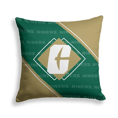 Pegasus Charlotte 49ers 18" x 18" Diamond Boxed Decor Pillow