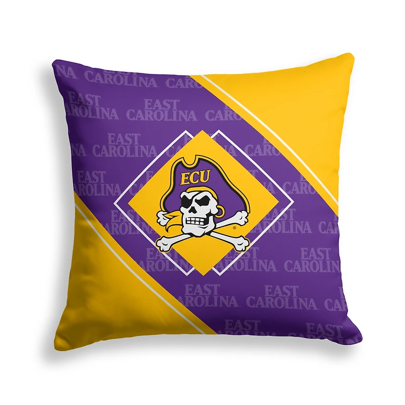 Pegasus ECU Pirates 18" x 18" Diamond Boxed Decor Pillow