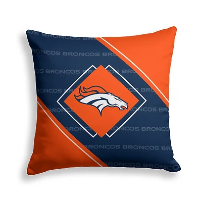 Pegasus Denver Broncos 18" x 18" Diamond Boxed Decor Pillow