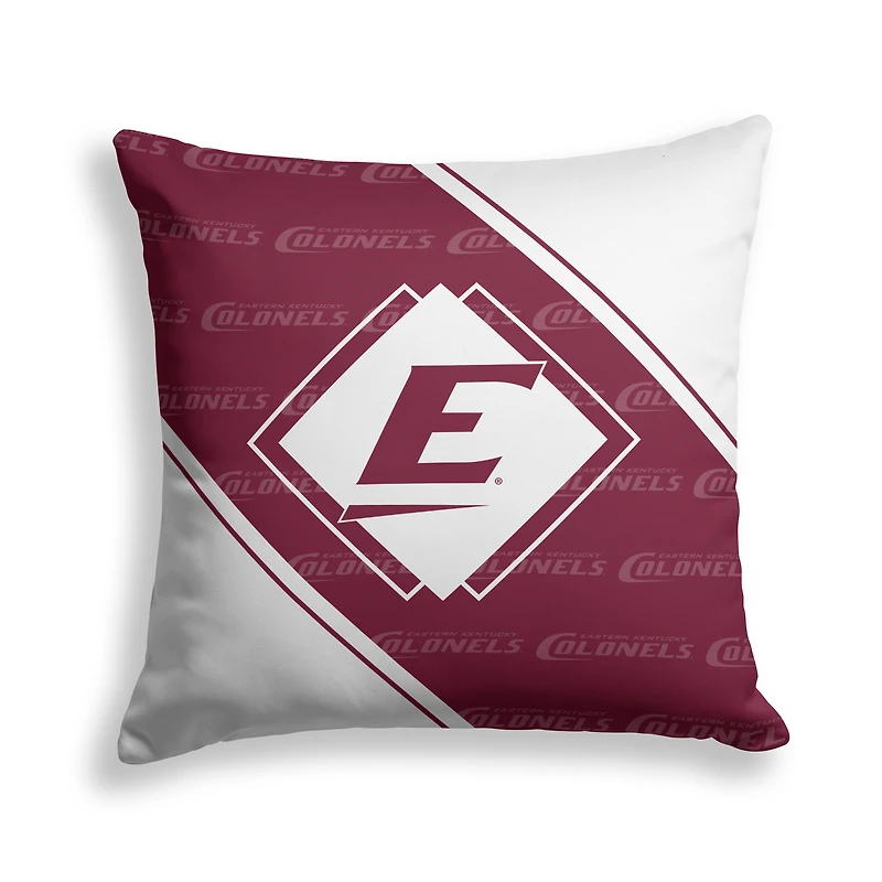 Pegasus Eastern Kentucky Colonels 18" x 18" Diamond Boxed Decor Pillow