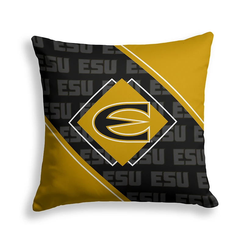 Pegasus Emporia State Hornets 18" x 18" Diamond Boxed Decor Pillow