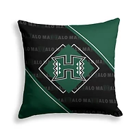Pegasus Hawaii Rainbow Warriors 18" x 18" Diamond Boxed Decor Pillow