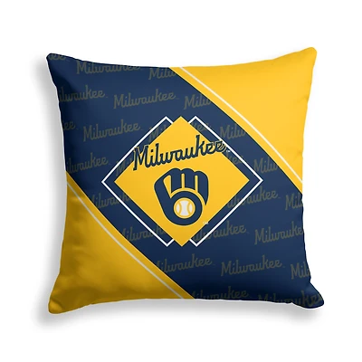 Pegasus Milwaukee Brewers 18" x 18" Diamond Boxed Decor Pillow
