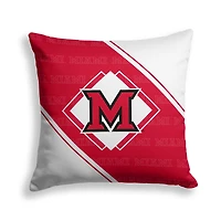 Pegasus Miami University RedHawks 18" x 18" Diamond Boxed Decor Pillow