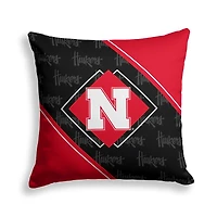 Pegasus Nebraska Huskers 18" x 18" Diamond Boxed Decor Pillow