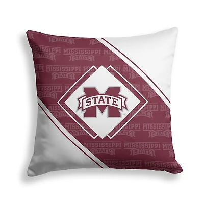Pegasus Mississippi State Bulldogs 18" x 18" Diamond Boxed Decor Pillow