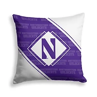 Pegasus Northwestern Wildcats 18" x 18" Diamond Boxed Decor Pillow