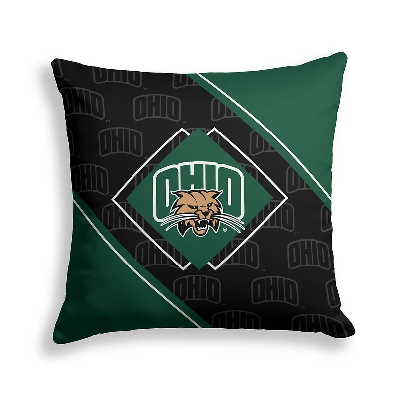 Pegasus Ohio Bobcats 18" x 18" Diamond Boxed Decor Pillow