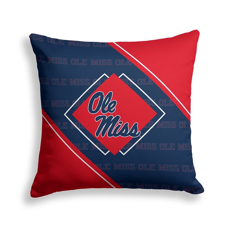 Pegasus Ole Miss Rebels 18" x 18" Diamond Boxed Decor Pillow