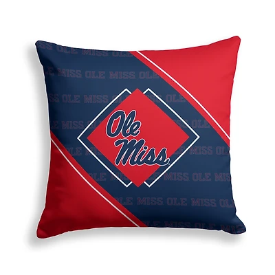 Pegasus Ole Miss Rebels 18" x 18" Diamond Boxed Decor Pillow